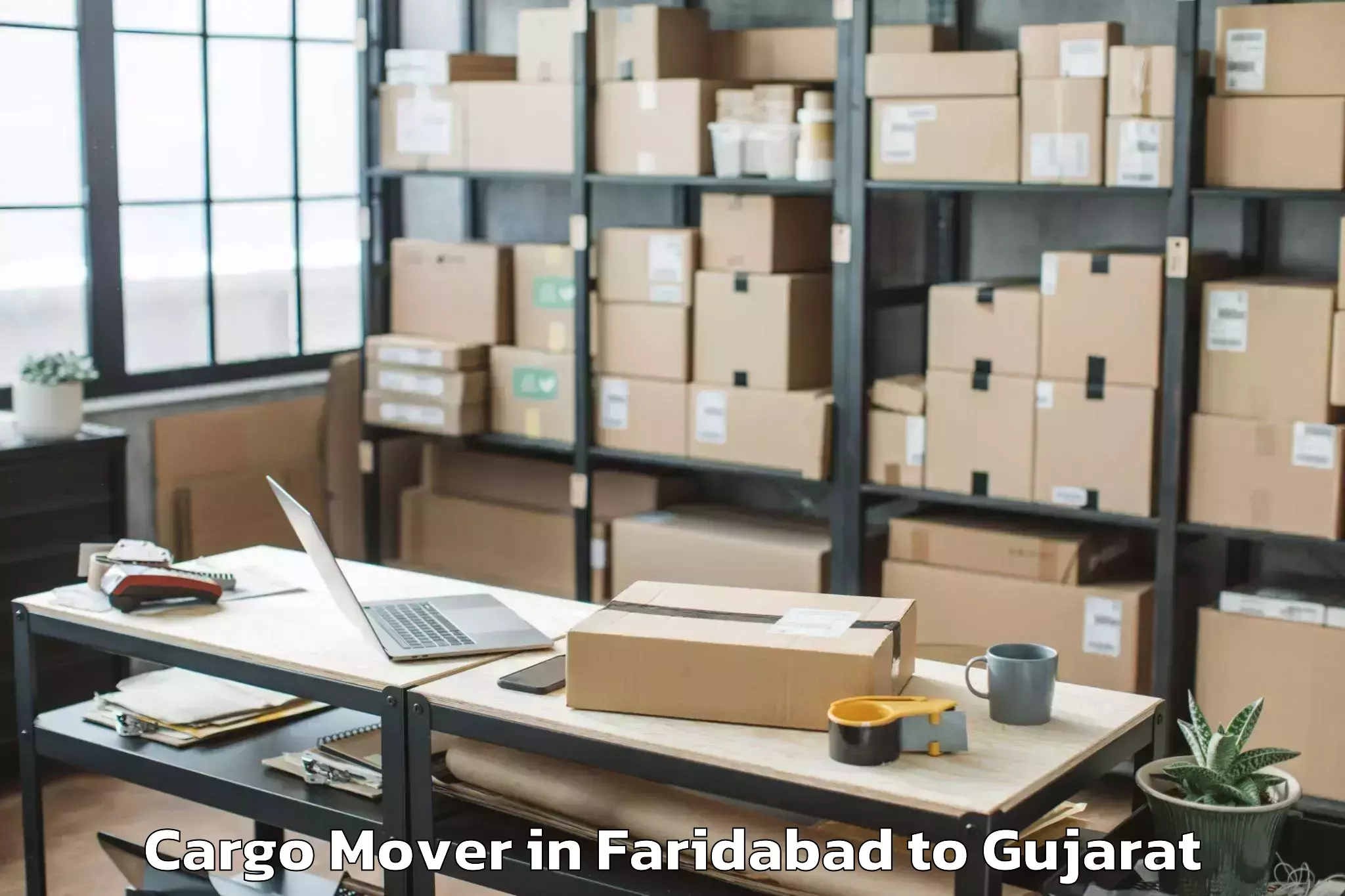 Reliable Faridabad to Swarnim Startup And Innovation Cargo Mover